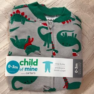 Carter's Christmas Dinosaur Kids Onsie